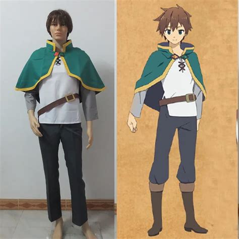 KonoSuba Kazuma Satou Cosplay Costume Full Set Custom Made-in Anime Costumes from Novelty ...