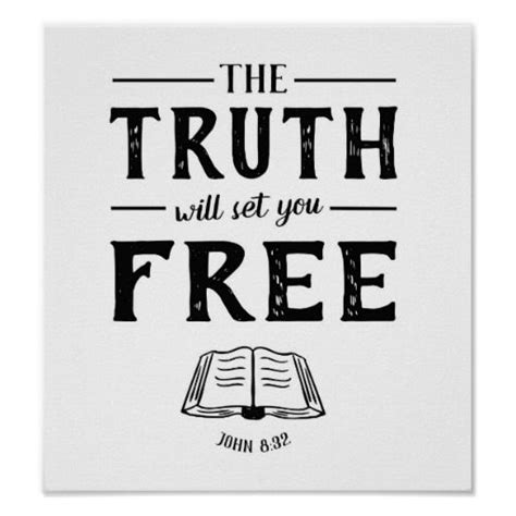 The Truth Will Set You Free Art Poster | Zazzle