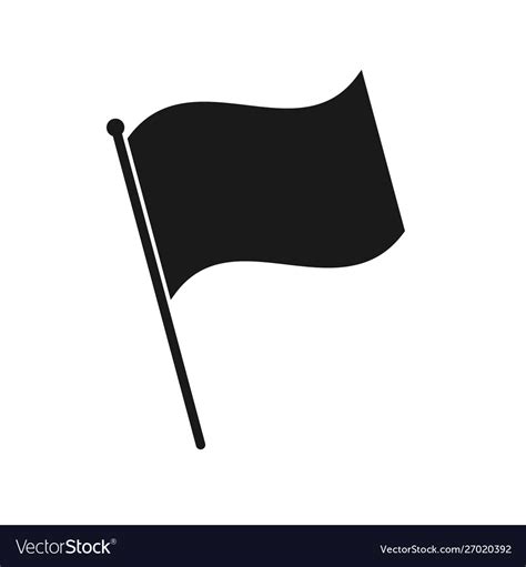 Simple flag icon Royalty Free Vector Image - VectorStock