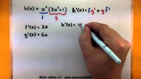 Calculus - The product rule for derivatives | Product rule, Calculus ...