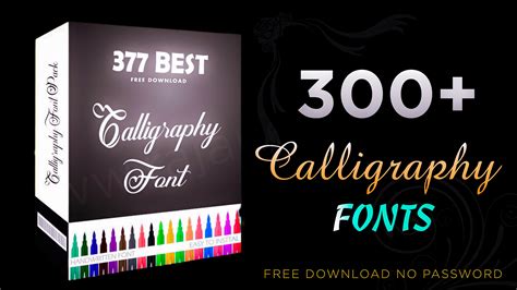 300+ calligraphy fonts download | English calligraphy fonts | Free ...