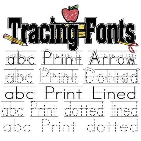 5 Tracing/ Handwriting Practice Font Bundle. Letters and - Etsy