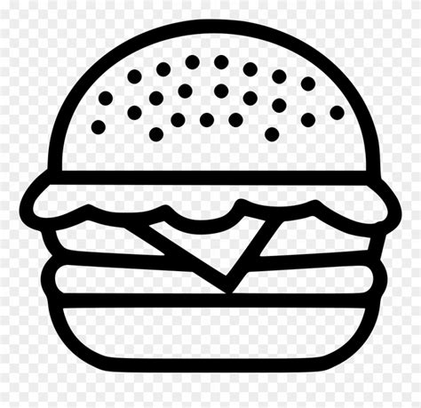 Hamburger Burger Food Junk Beef Chicken Png - Burger Icon Png Clipart ...