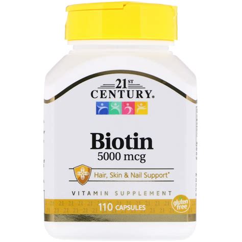 21st Century, Biotin, 5000 mcg, 110 Capsules | By iHerb