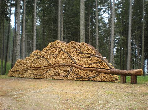 36 People Who Turned Log Piling Into An Art Form | Bored Panda