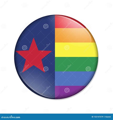 Texas Pride Striped Flag Badge Button Stock Illustration - Illustration of united, white: 152147579