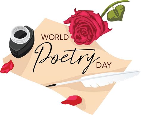 World poetry day typography with beautiful colors and ornaments 7192081 ...