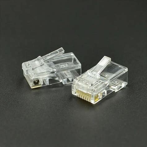 wholesale 10pcs RJ48 RJ 48 Modular Plug Stranded 10P10C Round Cable ...