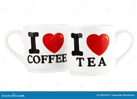 Coffee and tea mugs stock photo. Image of drink, liquid - 22052228