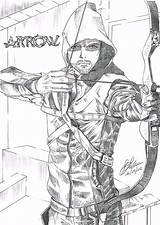 Arrow Cw Coloring Pages sketch template