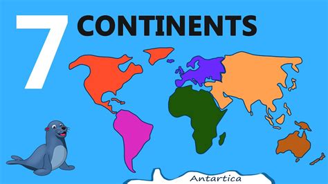 7 Continents Names - Continents of the World - Seven continents video ...