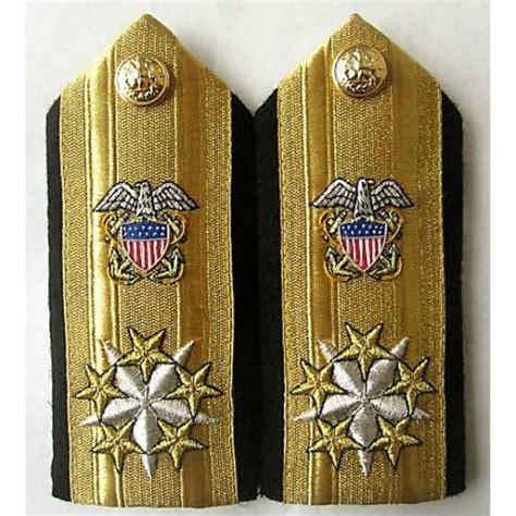 CP NEW US NAVY SIX STARS ADMIRAL RANK HI QUALITY SHOULDER BOARDS ...