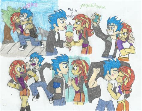 mlp equestria girls Flash sentry x Sunset shimmer by yogelis on DeviantArt