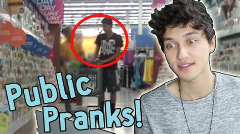 REACTING TO MY CRINGY PUBLIC PRANKS 2 - YouTube