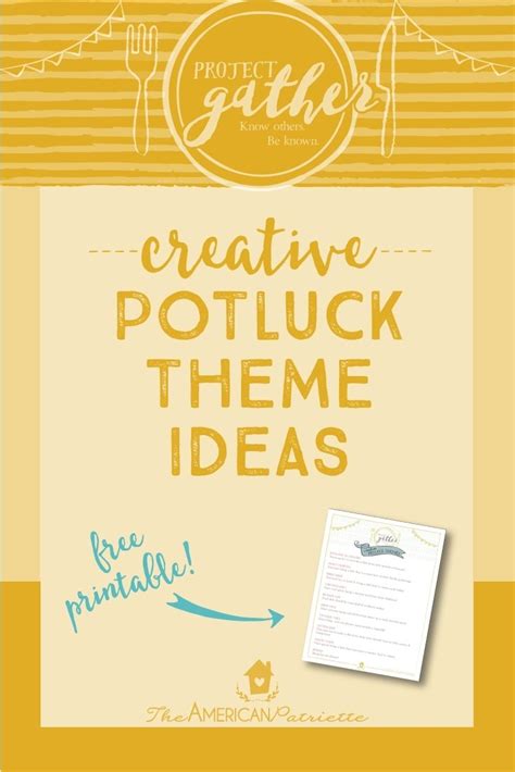 10 Most Popular Potluck Theme Ideas For Work 2024