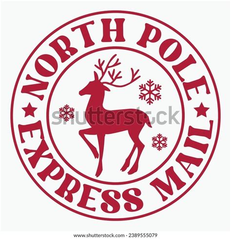 North Pole Express Mail Stamp Retro Stock Vector (Royalty Free) 2389555079 | Shutterstock