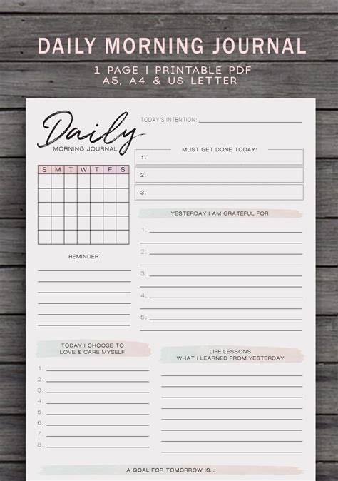 Downloadable Free Printable Daily Journal Pages Download These Printable Journal Pages ...