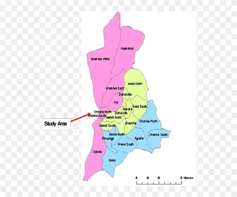 Download Map Of Anambra State, Nigeria Showing The Study Area - Map Of ...