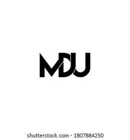 Mdu Letter Original Monogram Logo Design Stock Vector (Royalty Free) 1807884250 | Shutterstock