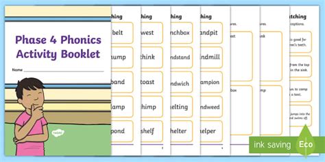 Phase 4 Phonics Activity Booklet | Phonics Activities