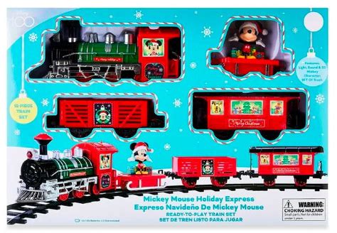 Disney Mickey Mouse Christmas Express Train Set, 12 Piece Set, Multi ...