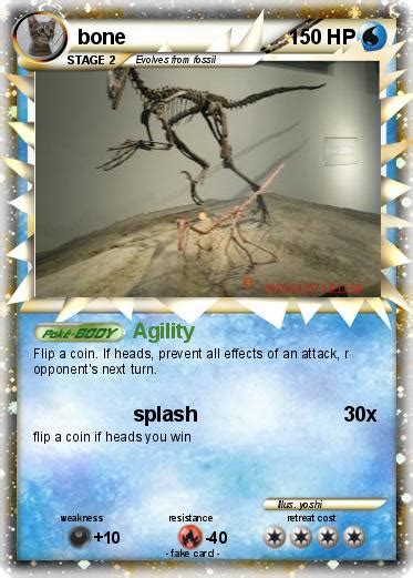 Pokémon bone 20 20 - Agility - My Pokemon Card