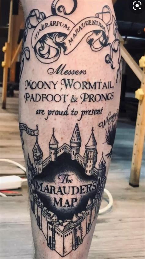 Marauder’s map | Harry potter tattoos, Harry potter tattoo sleeve ...