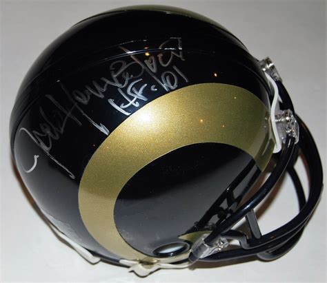 JACK YOUNGBLOOD signed (LOS ANGELES RAMS) mini football helmet W/COA ...