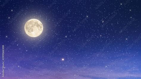 Full Moon Night Sky