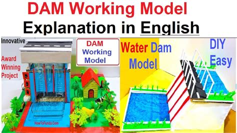 dam working model explanation in english for science exhibition | howtofunda - YouTube