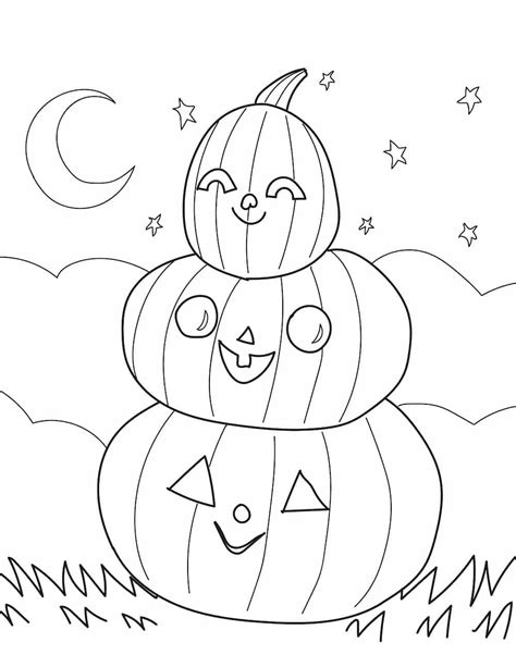 3 Free Printable Fall Coloring Pages for Kids