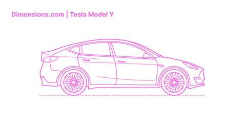 Tesla Model Y Dimensions & Drawings | Dimensions.com