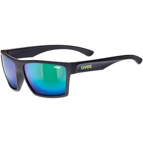 Uvex LGL 29 Sunglasses in Black/Green - 100% UV protection and stylish, what more could you ask ...