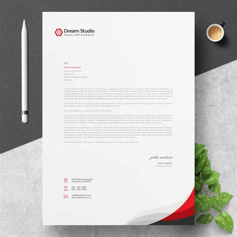 Modern company letterhead - Download Free Vectors, Clipart Graphics & Vector Art