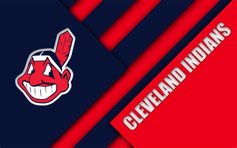 Download Logo Baseball MLB Cleveland Indians Sports 4k Ultra HD Wallpaper