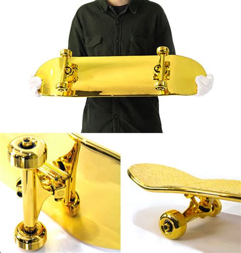 Gold Plated Skateboard – Skate and Annoy