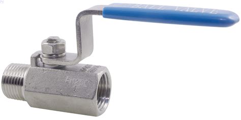 Ball Valve, Lever Handle, 316 Stainless Steel, 1-Pc MF, BSPP - Welcome to Oilybits U.K.