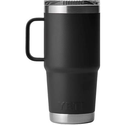 Yeti Rambler Black 20 Oz Travel Mug - Premium Stainless Steel Insulation