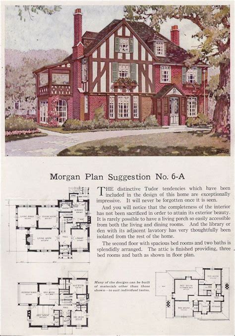 Pin by Dale Swanson on Tudor Revival | Vintage house plans, Tudor house plans, House plans