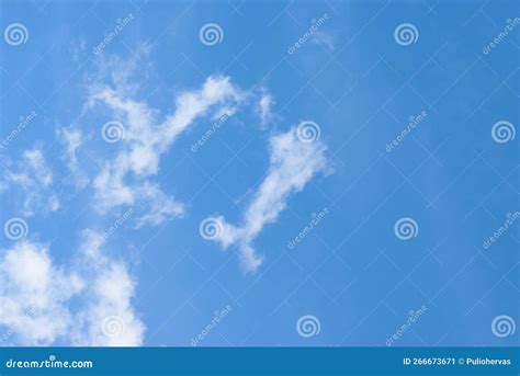 Small Light Clouds in Formation in Intense Blue Sky with Clean Air in Summer Stock Image - Image ...