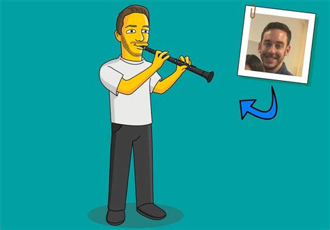 Clarinet Player Gift - Portrait as Cartoon Character / Clarinetist gif – Karikatur.shop