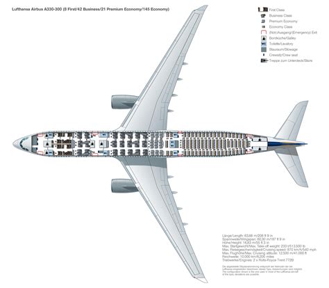 Seat map: Airbus A330-300 | Lufthansa magazin