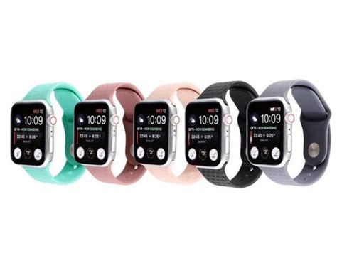 Apple Watch Band Colors 38mm 40mm 42mm 44mm Pink Grey Apple Watch Band ...