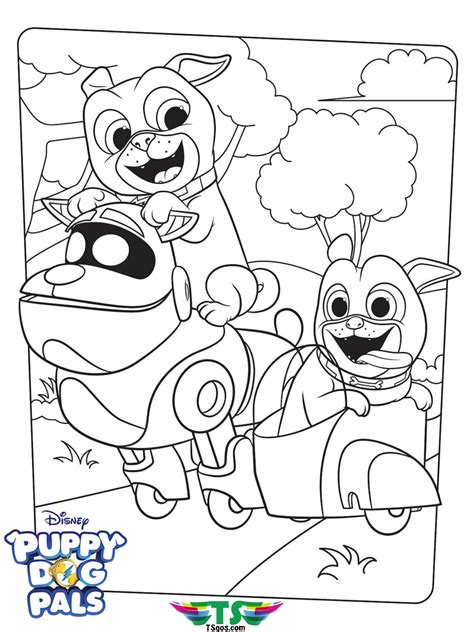 Disneys puppy dog pals coloring page - TSgos.com