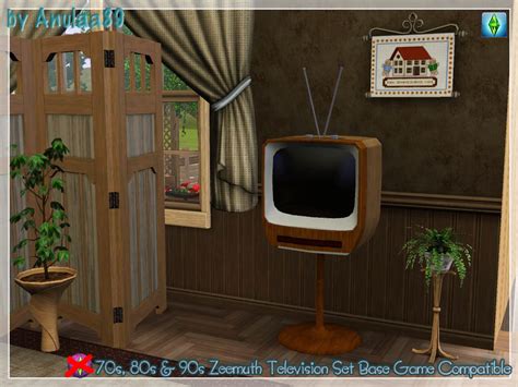 TVs from 70s, 80s, 90s Stuff Base Game Compatible - The Sims 3 Catalog