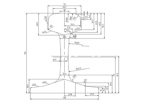 Rail Section Dimensions | Common Railroad Track Dimensions