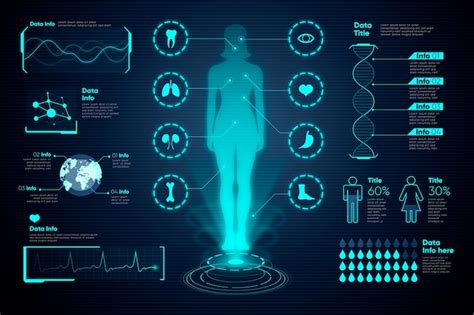 Medical infographic female and charts | Free Vector