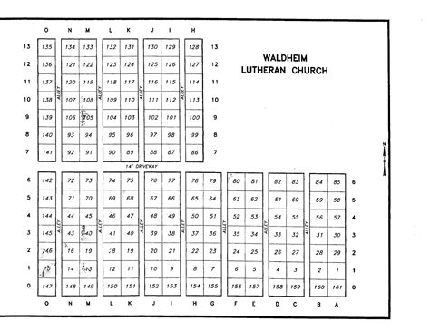 Waldheim Lutheran Church Cemetery Plot Map