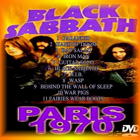 Black Sabbath LIVE IN PARIS 1970 dvd