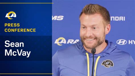 Rams head coach Sean McVay talks final injury updates ahead of Sunday's Wild Card Round playoff ...